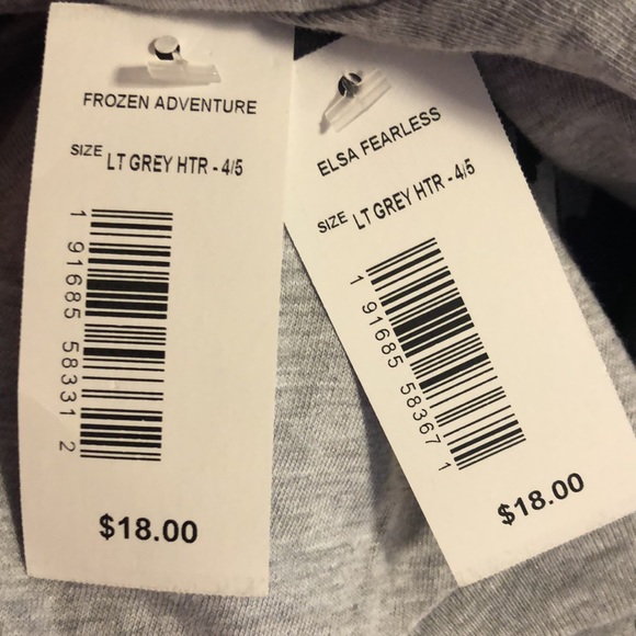 Set of Frozen Elsa Anna 4/5 Girls Shirts NWT - Picture 10 of 10